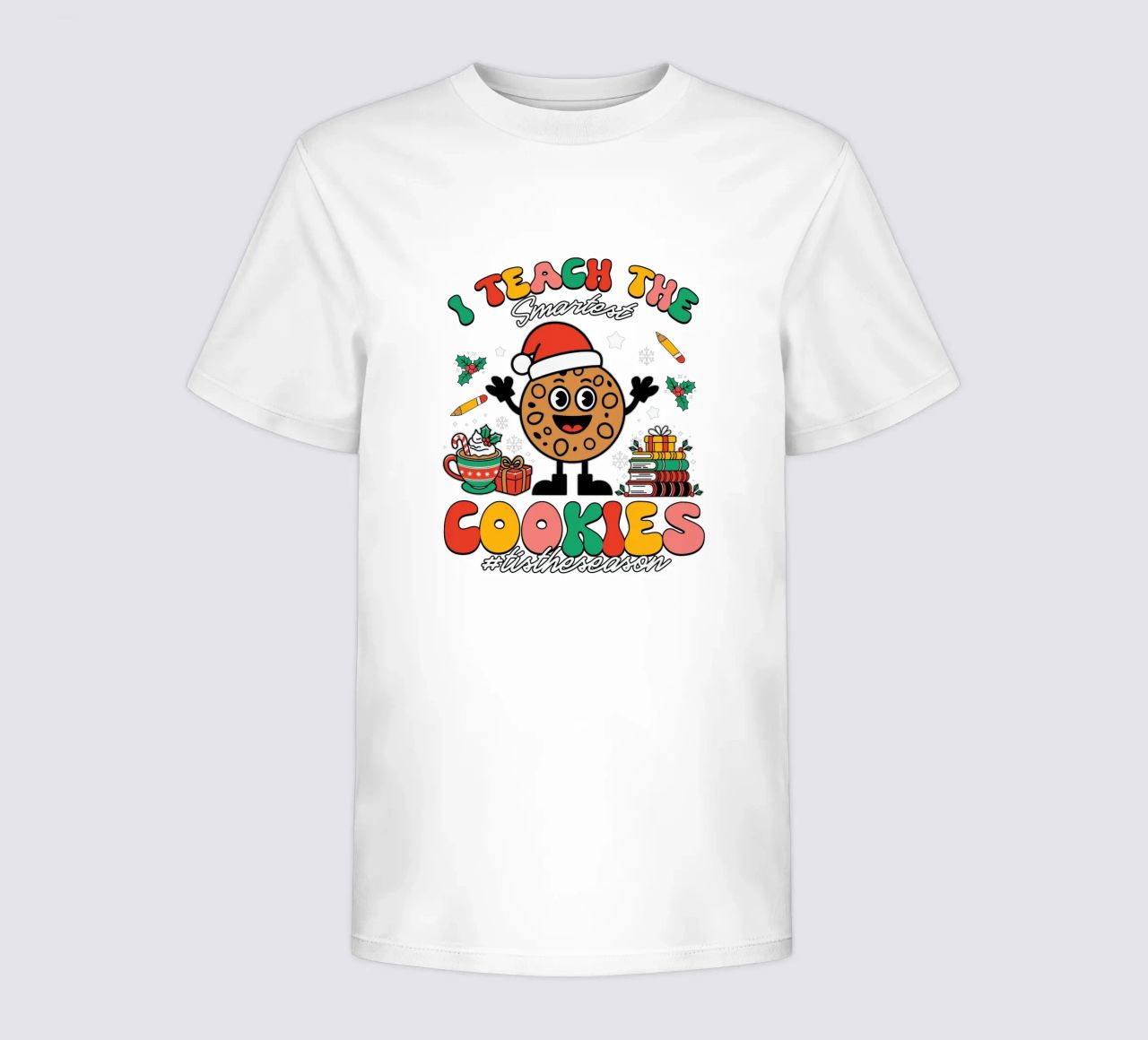 I teach the smartest cookies #tistheseason t-shirt bambini da edsonramosart