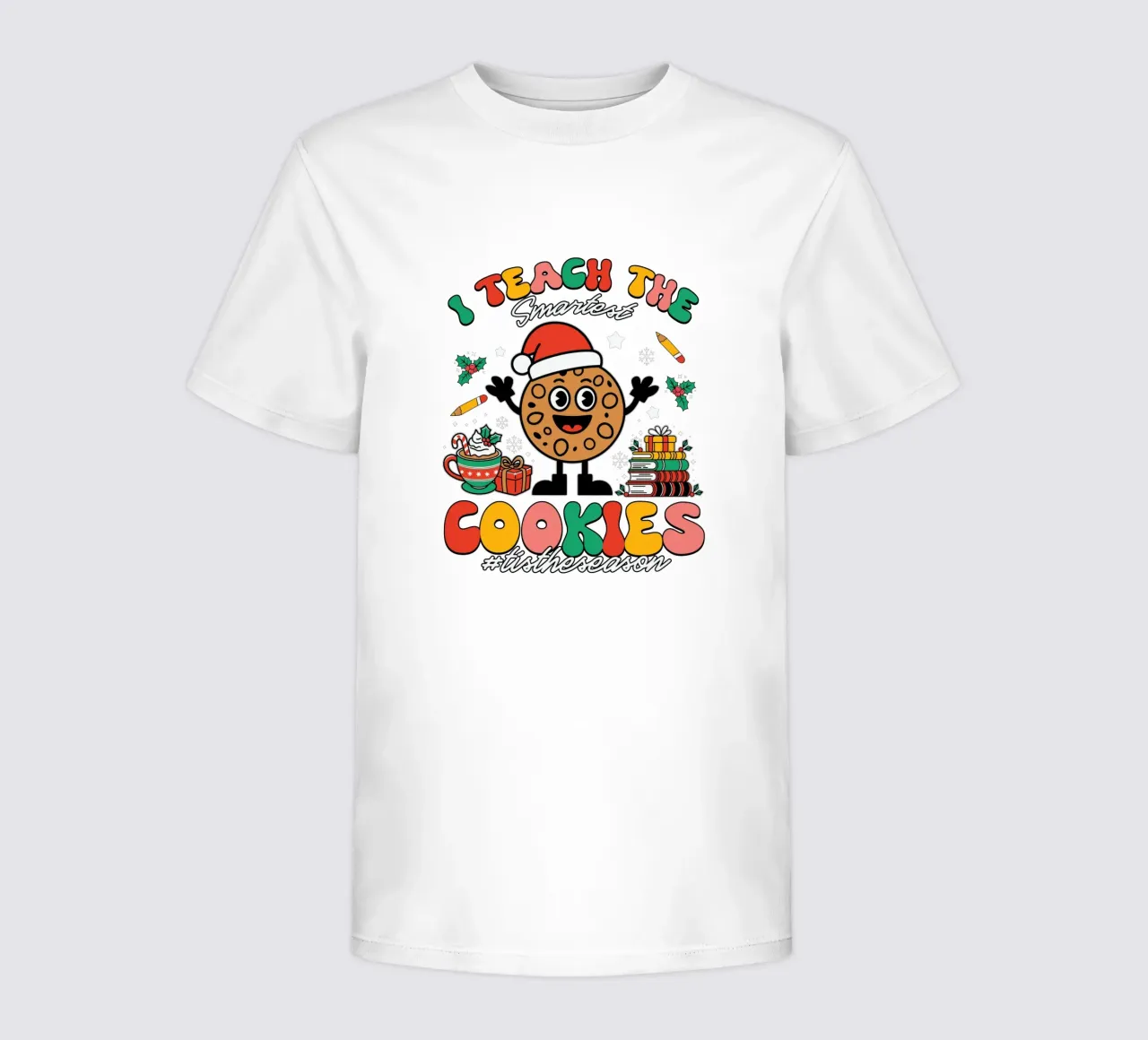 I teach the smartest cookies #tistheseason t-shirt bambini da edsonramosart