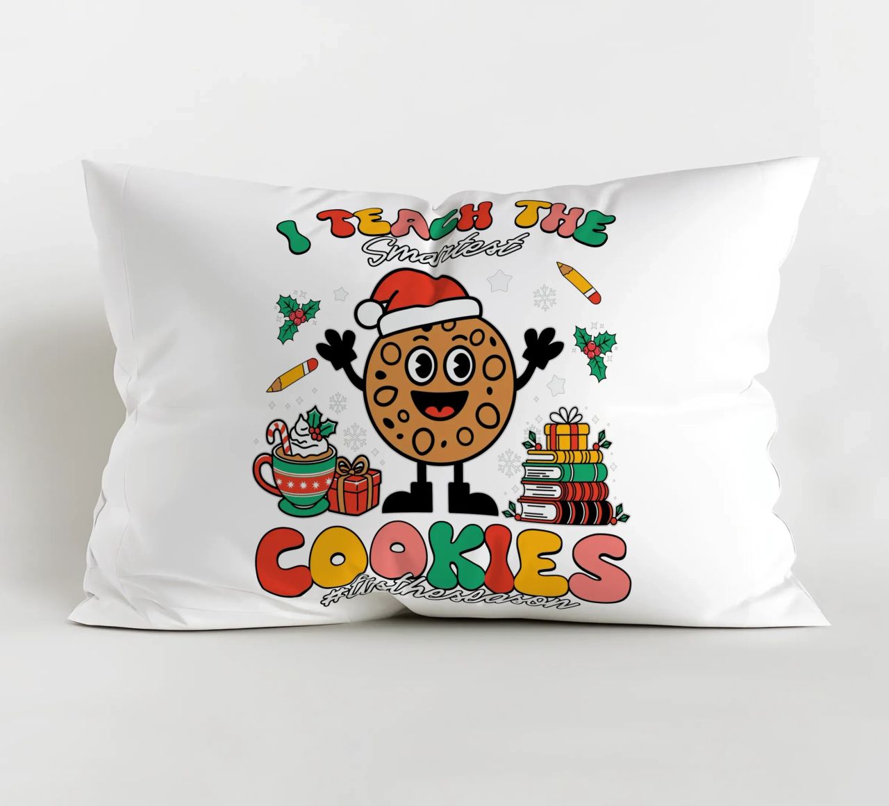 I teach the smartest cookies #tistheseason cuscino da edsonramosart