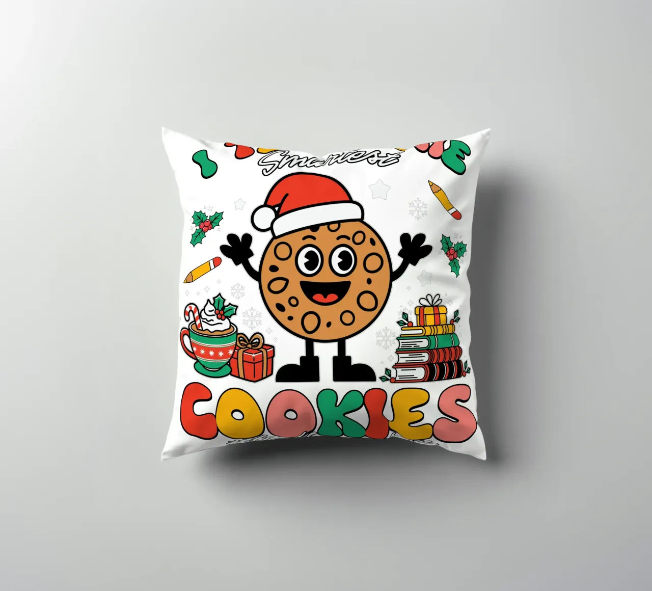I teach the smartest cookies #tistheseason coussin de edsonramosart