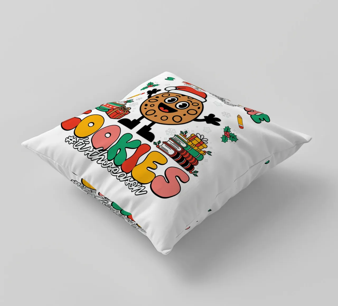 I teach the smartest cookies #tistheseason coussin de edsonramosart