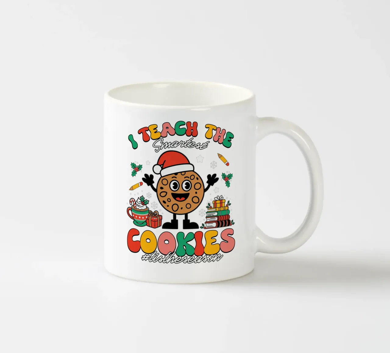 I teach the smartest cookies #tistheseason tazza in ceramica da edsonramosart