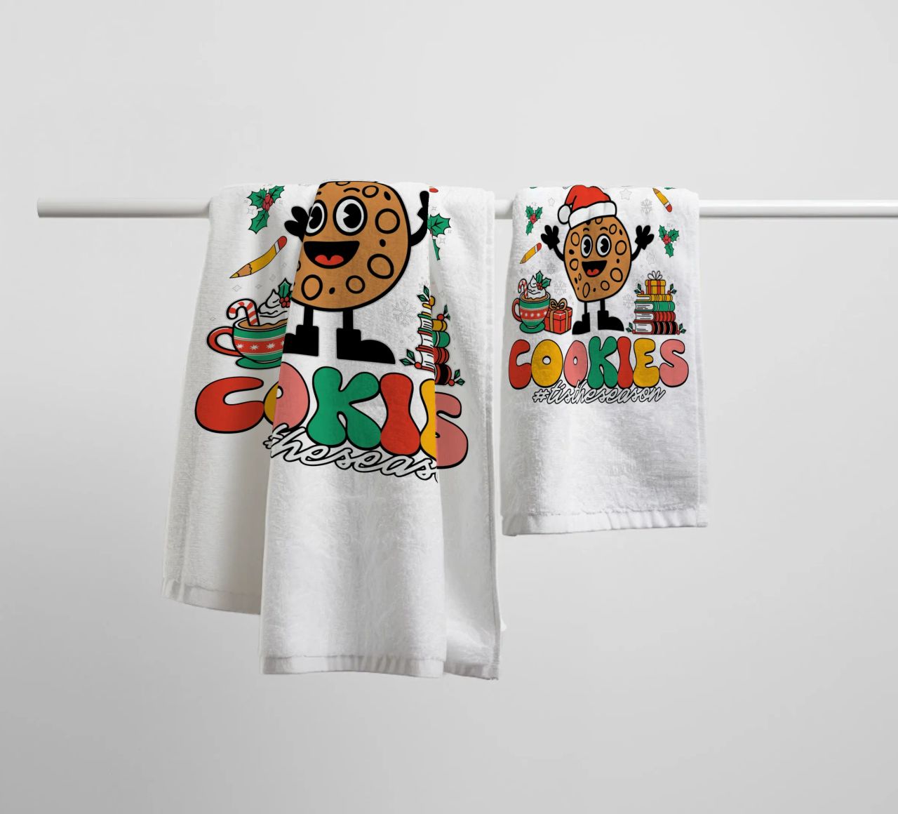 I teach the smartest cookies #tistheseason asciugamano da bagno da edsonramosart