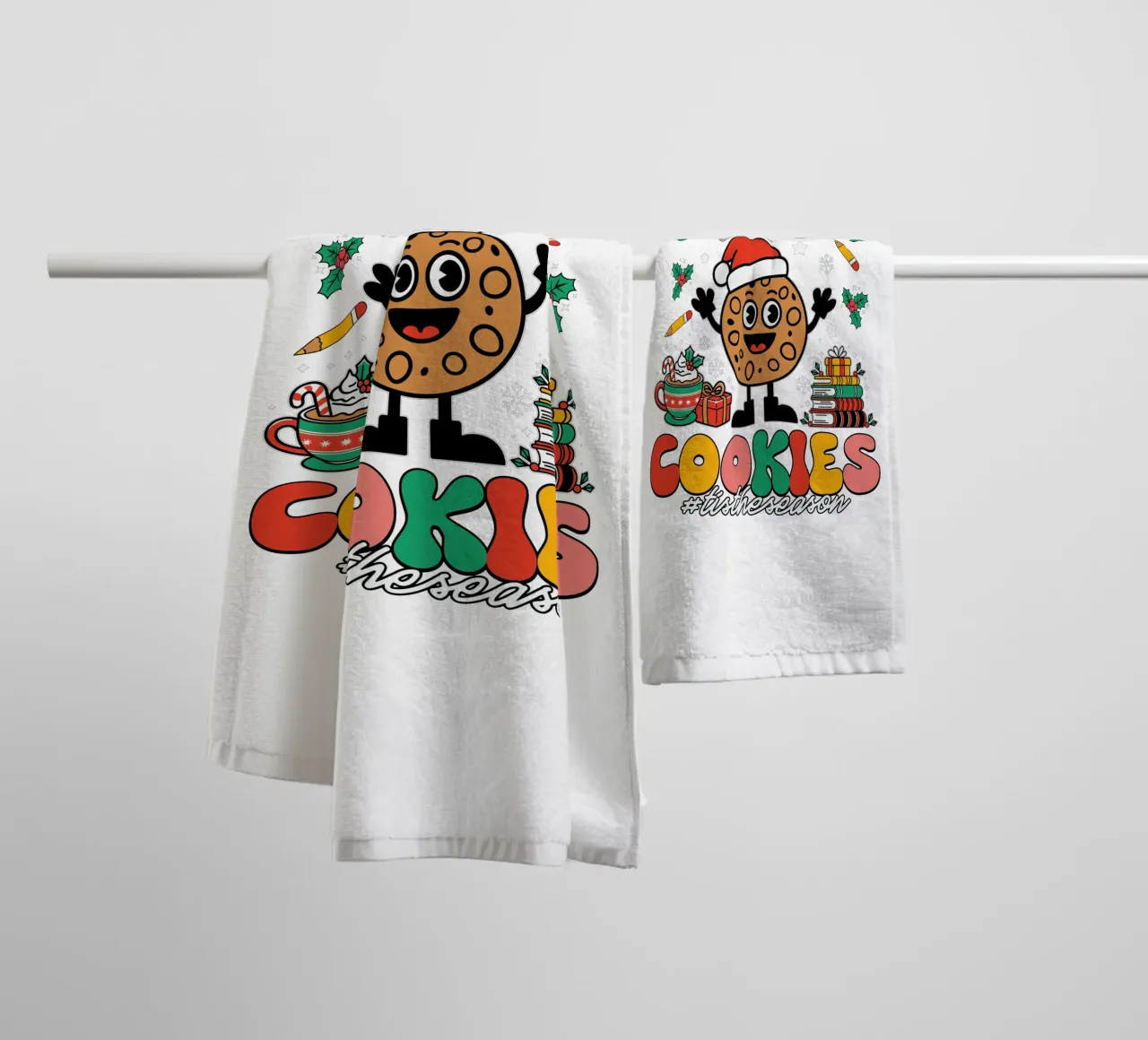 I teach the smartest cookies #tistheseason Handtuch von edsonramosart