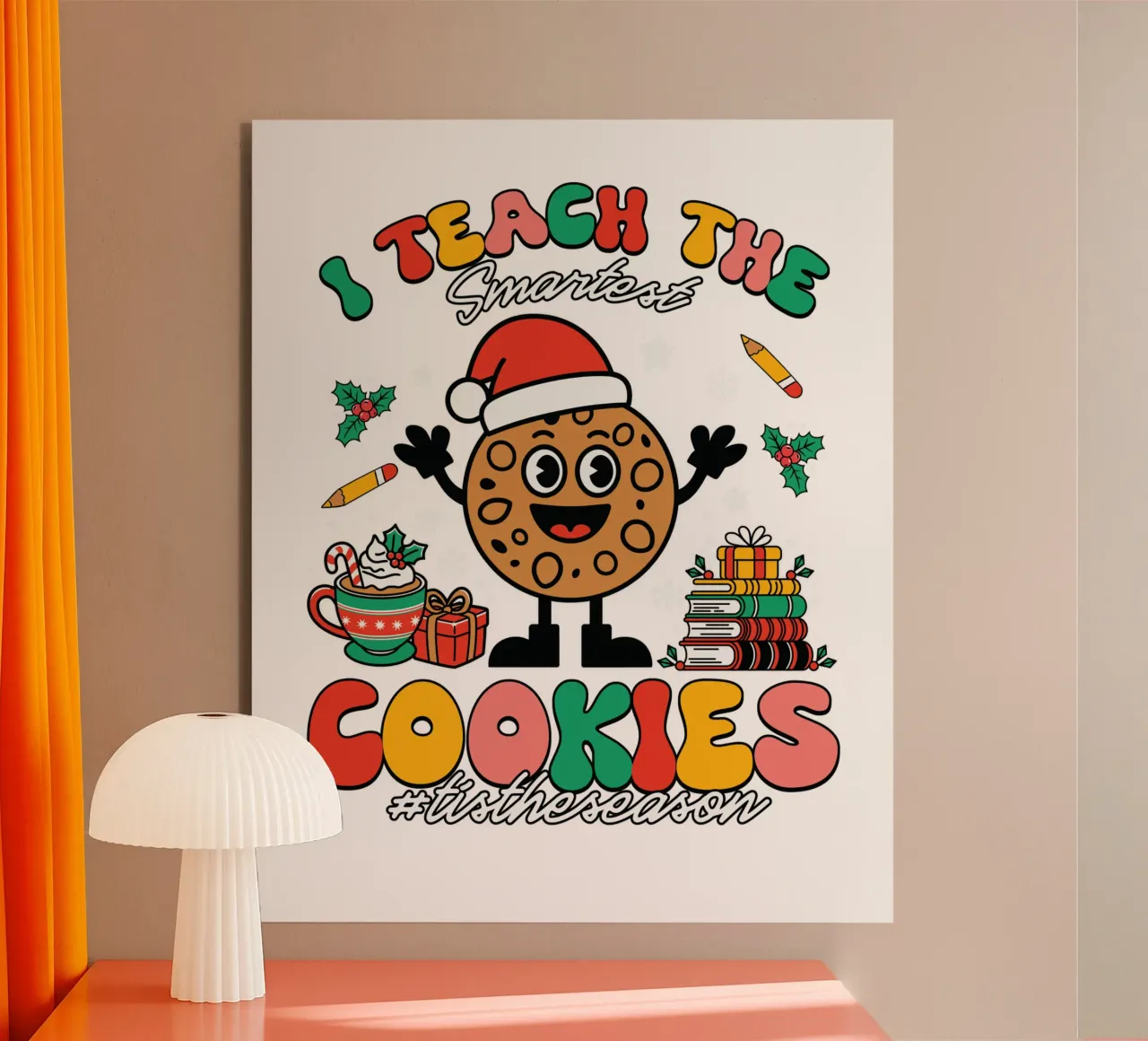 I teach the smartest cookies #tistheseason alluminio dibond da edsonramosart