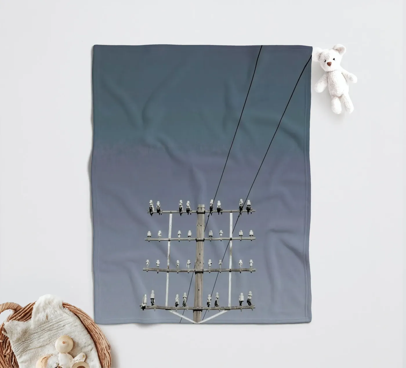 Communication fleecedeken van Ballack Art House