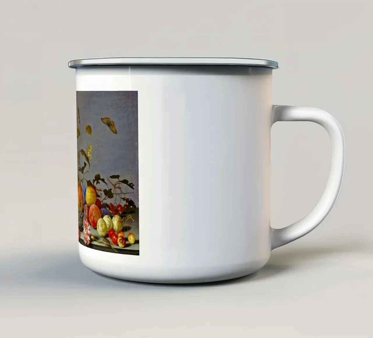 Balthasar van der Ast - Natura morta con frutta tazza in smalto da ARTOTHEK