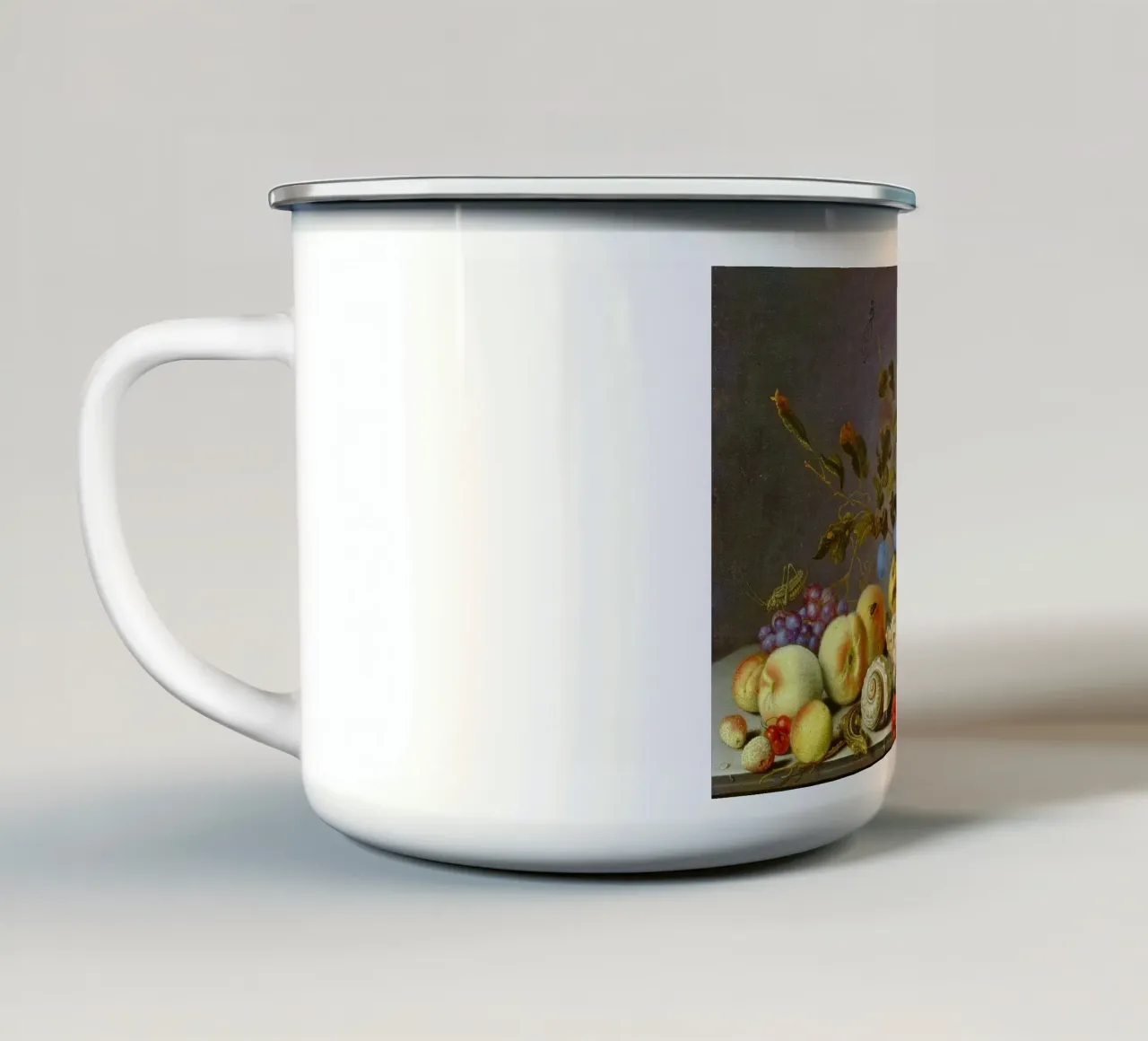 Balthasar van der Ast - Natura morta con frutta tazza in smalto da ARTOTHEK