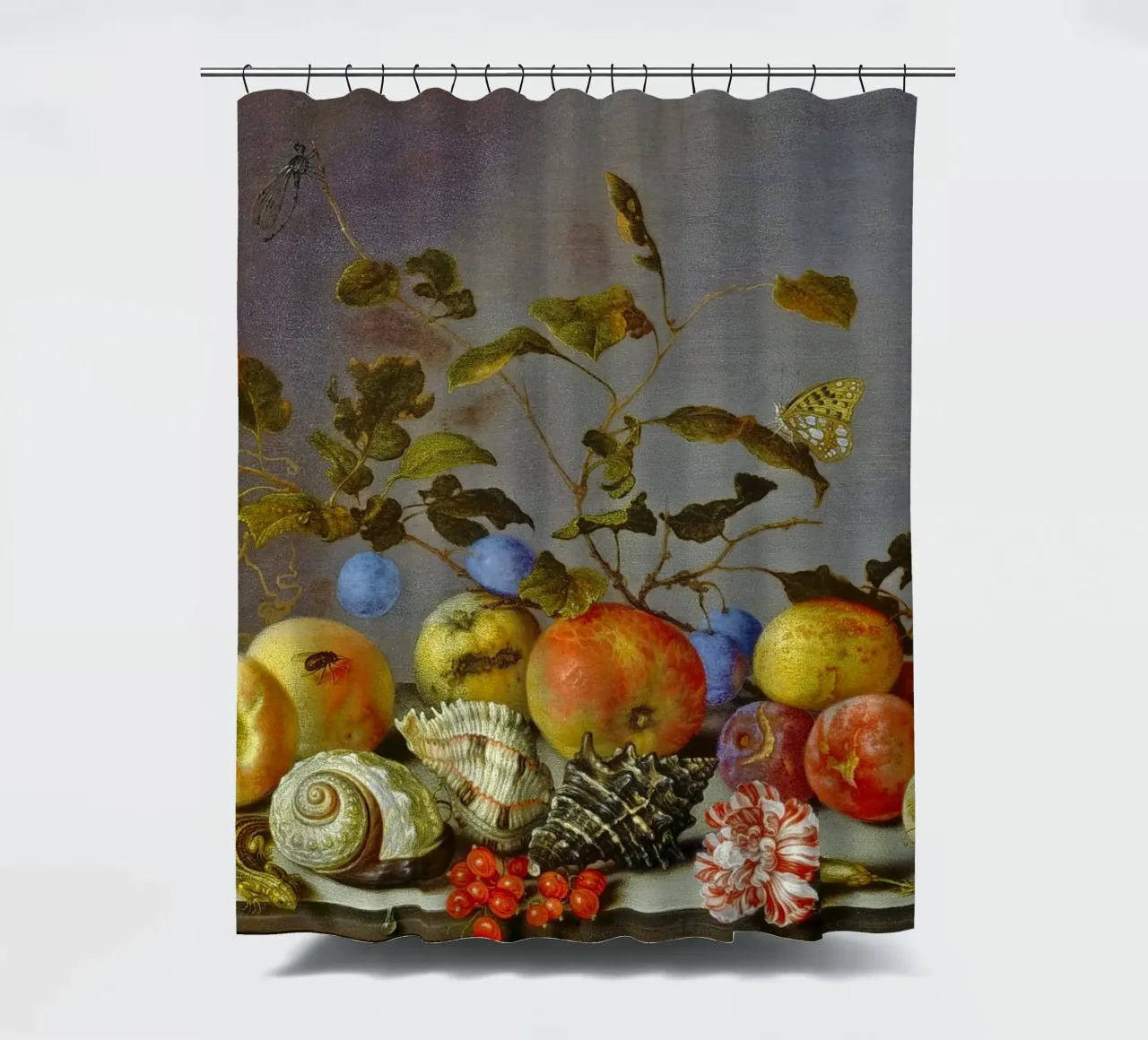 Balthasar van der Ast - Still life with fruits shower curtain by ARTOTHEK
