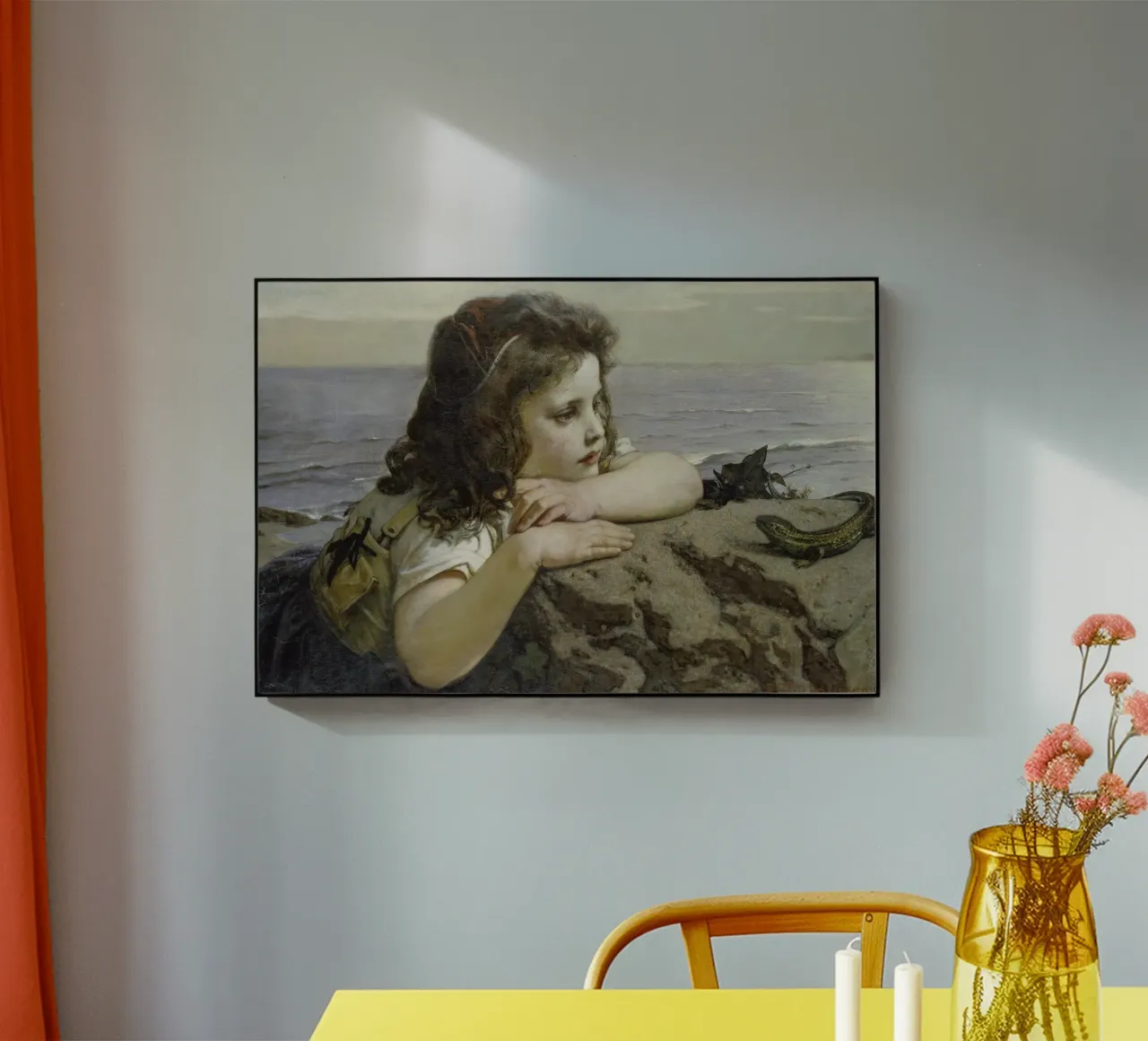 Ernst Stückelberg - Ragazza con lucertola plexiglass da ARTOTHEK