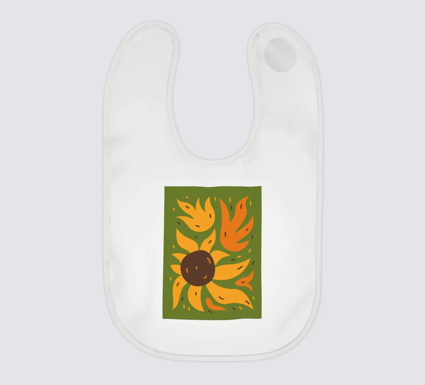 Sunflower baby slabbetje van LisaArtes