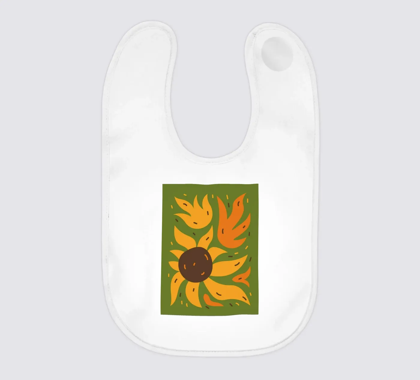 Sunflower baby slabbetje van LisaArtes