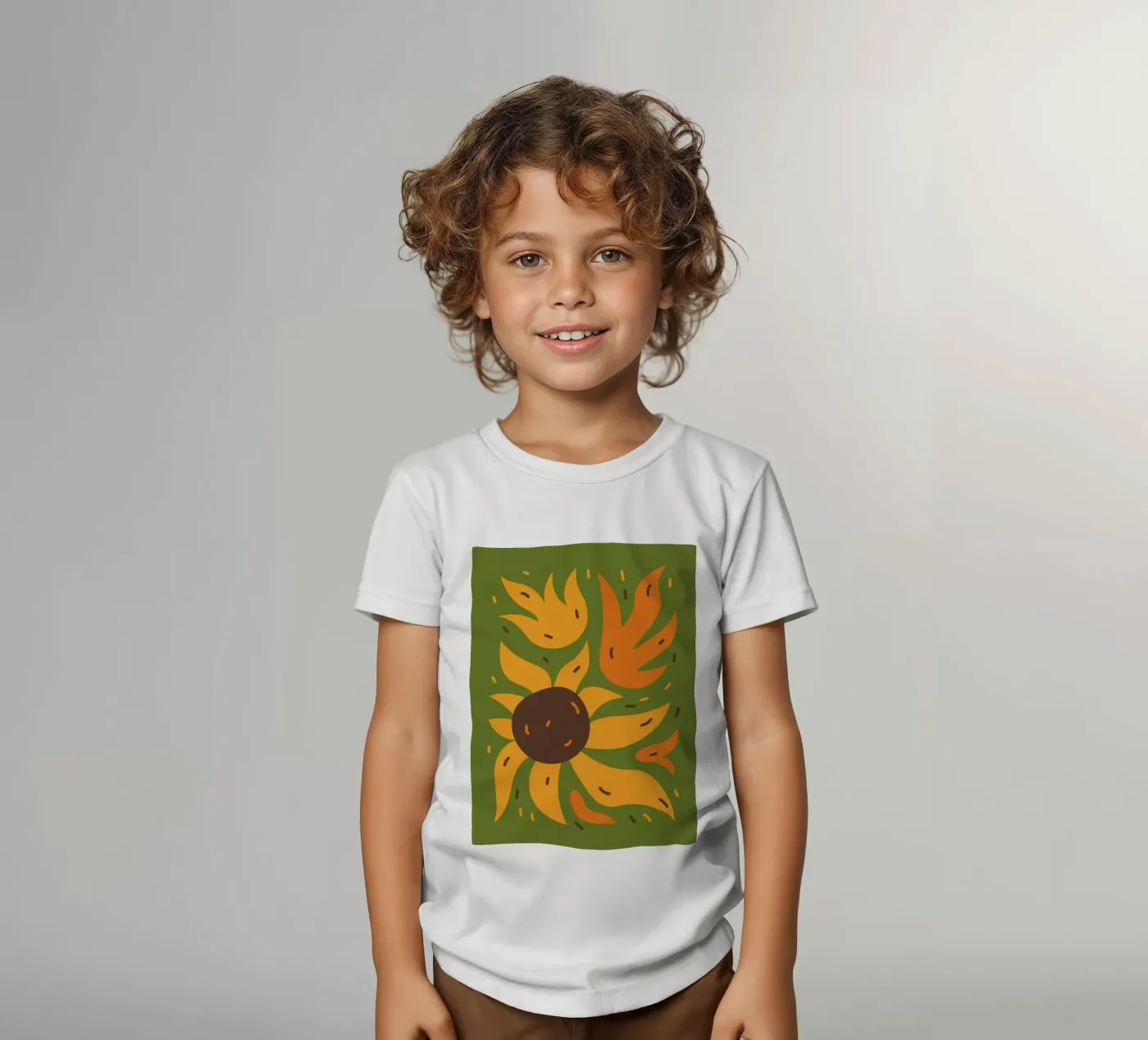 Sunflower kinder t-shirt van LisaArtes