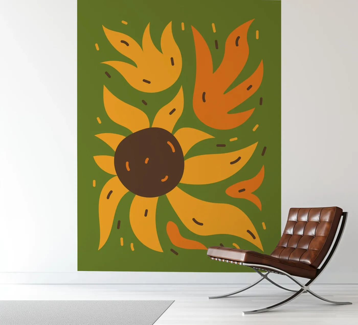 Sunflower fotobehang van LisaArtes