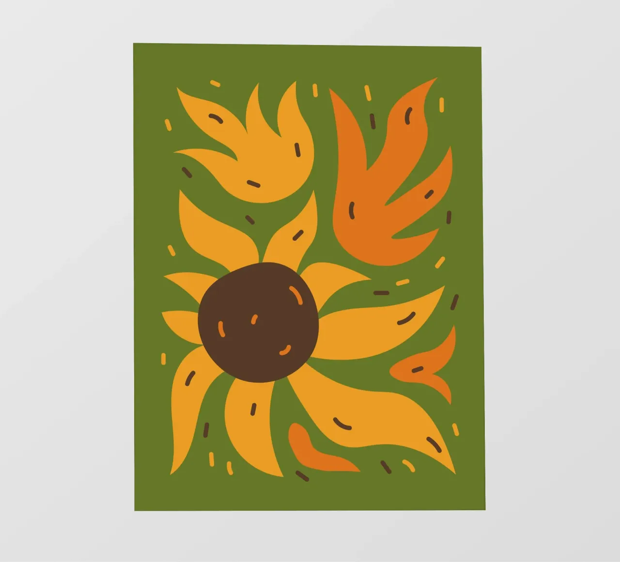 Sunflower fotobehang van LisaArtes