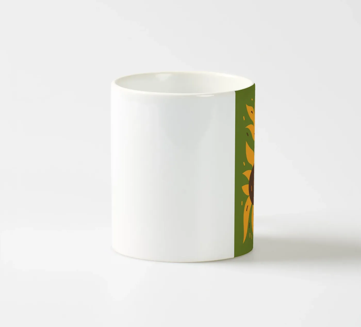 Sunflower ceramic mug by LisaArtes