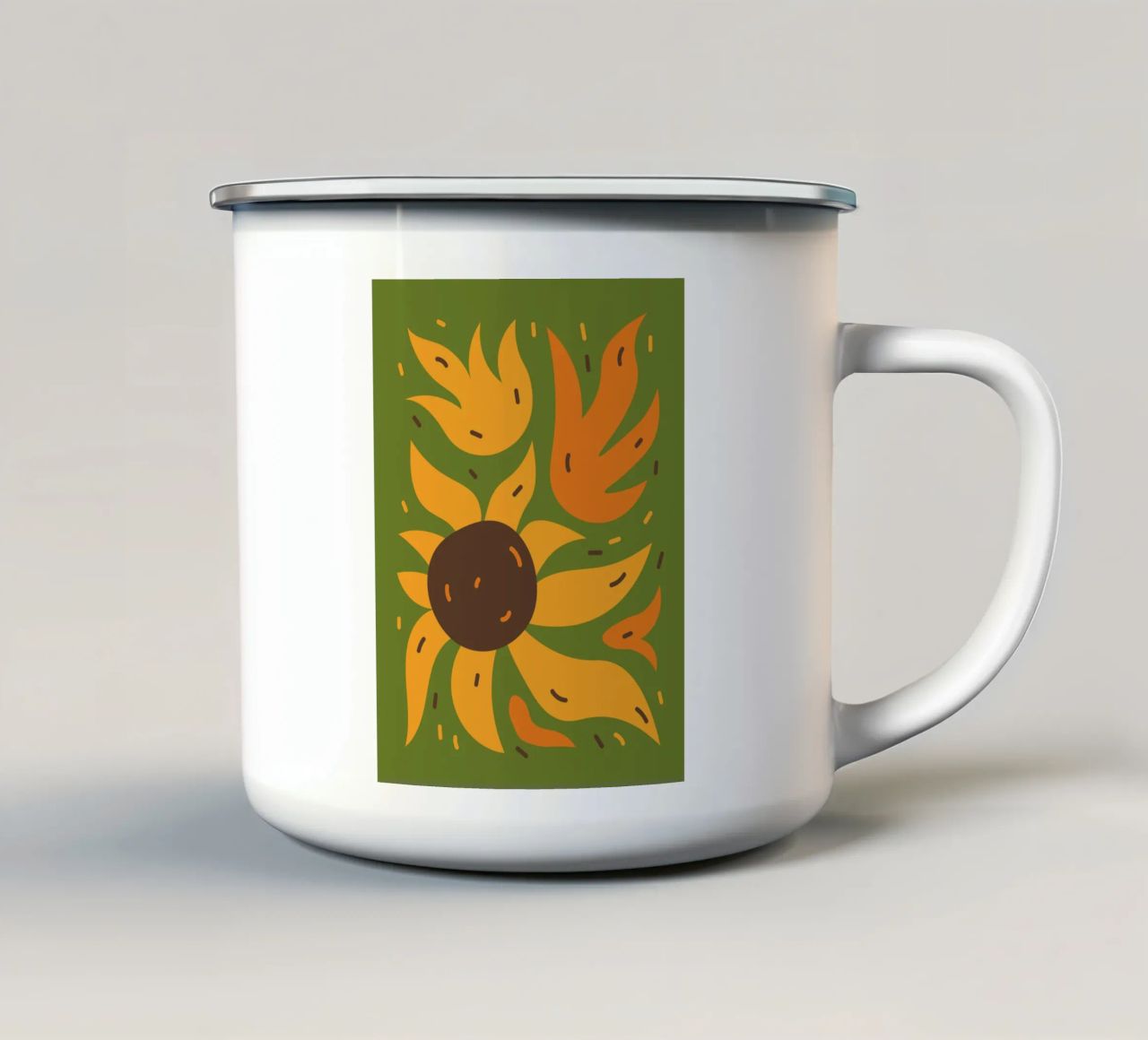 Sunflower tazza in smalto da LisaArtes
