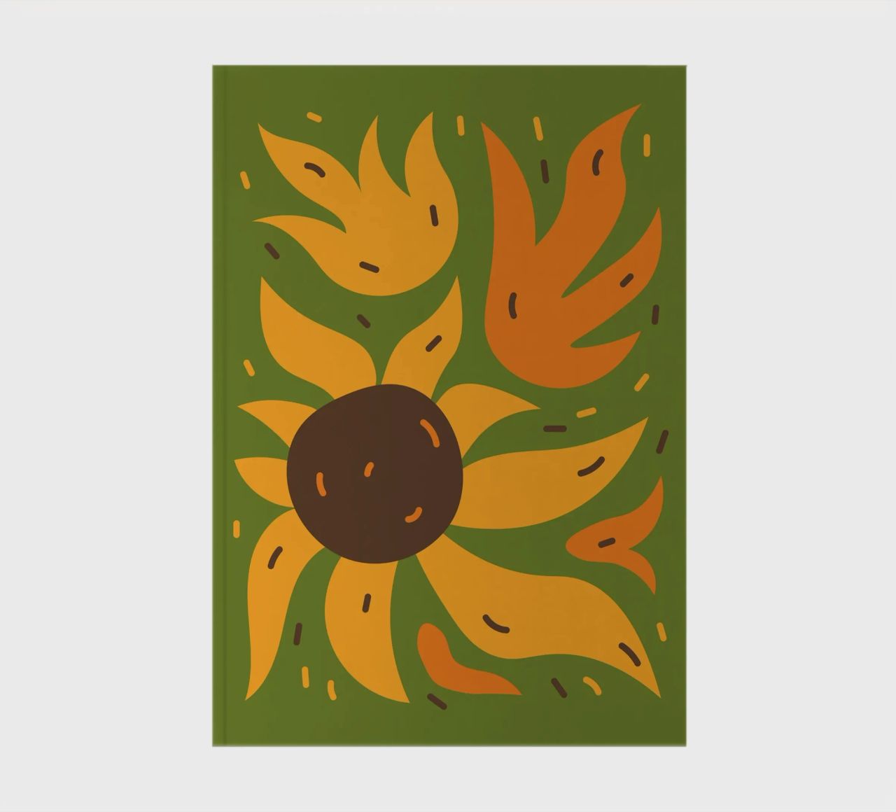 Sunflower notebook by LisaArtes