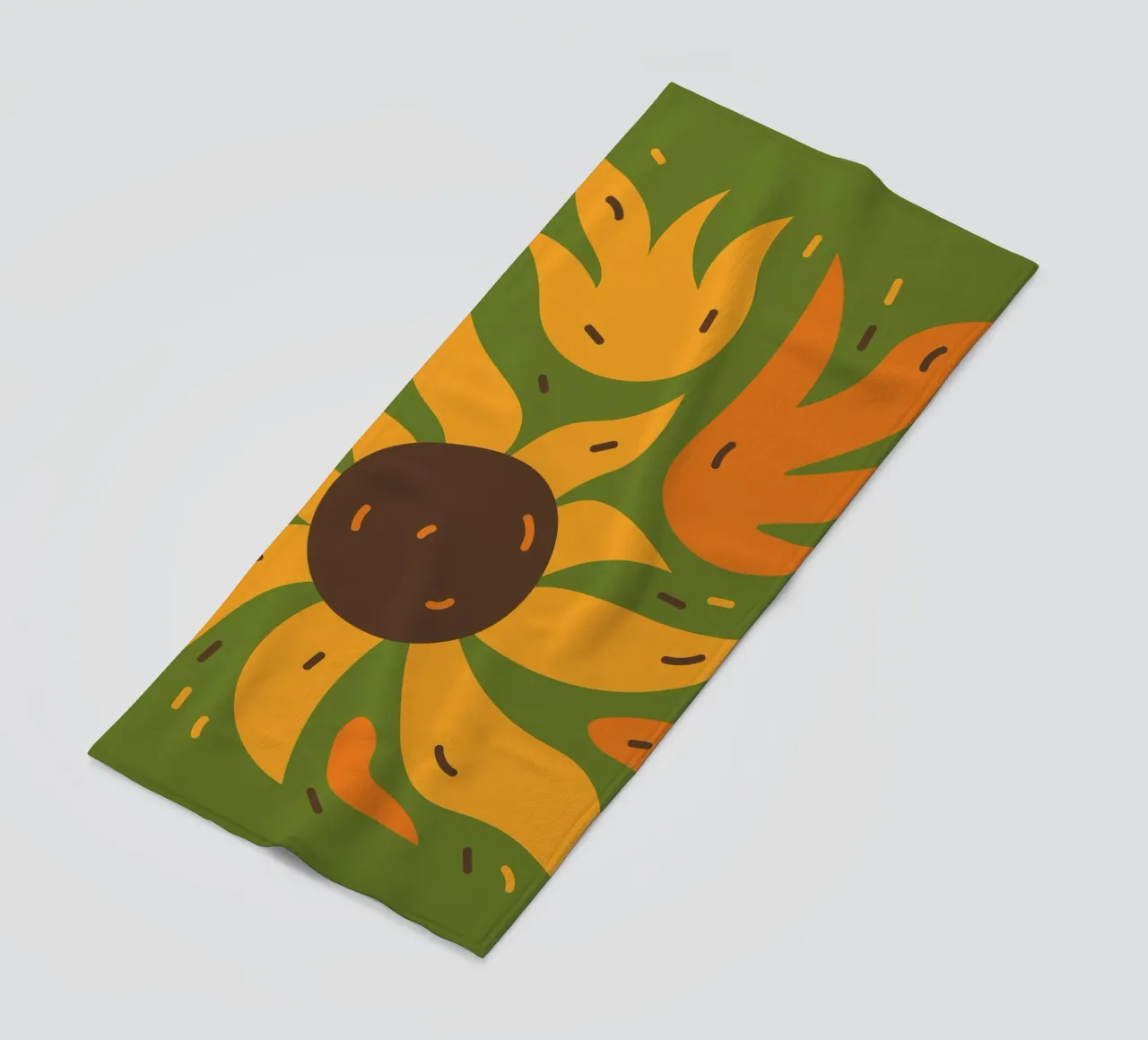 Sunflower beach towel by LisaArtes