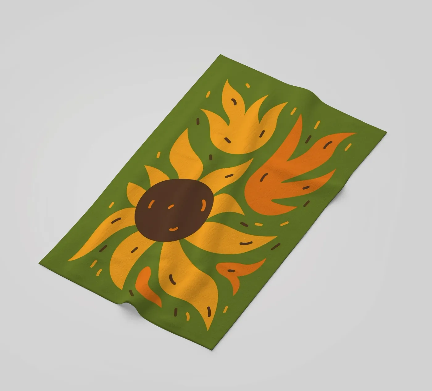 Sunflower beach towel by LisaArtes