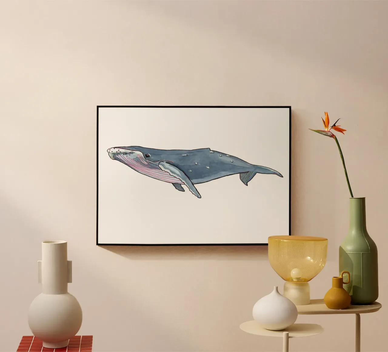 Humpback whale plexiglass da Face & Content