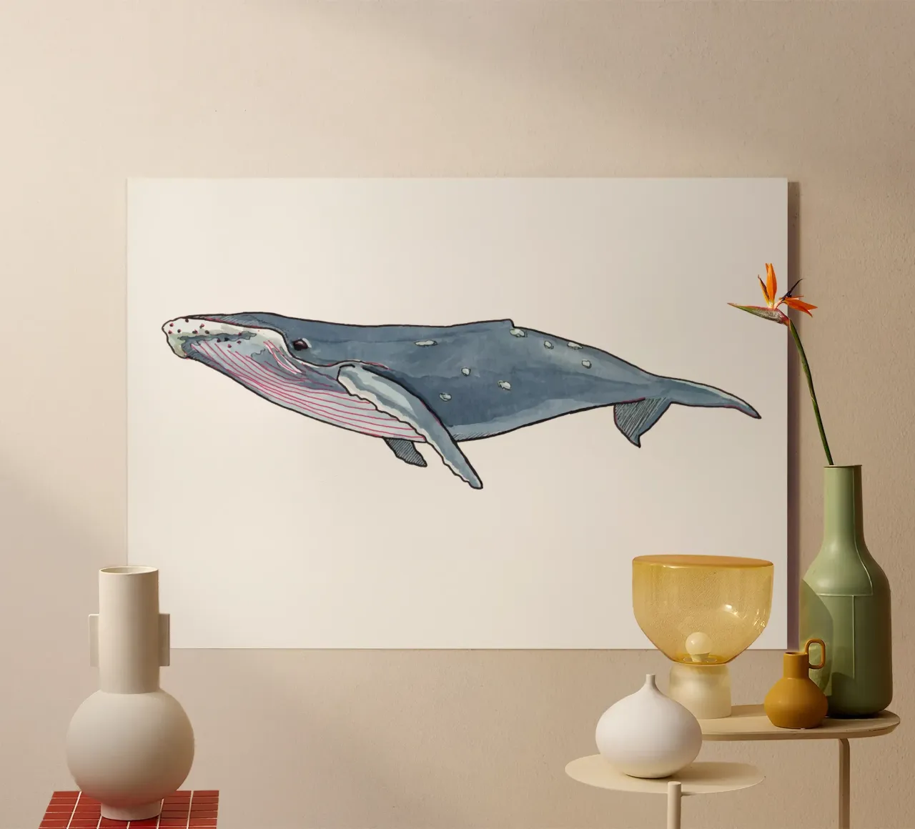 Humpback whale plexiglass da Face & Content