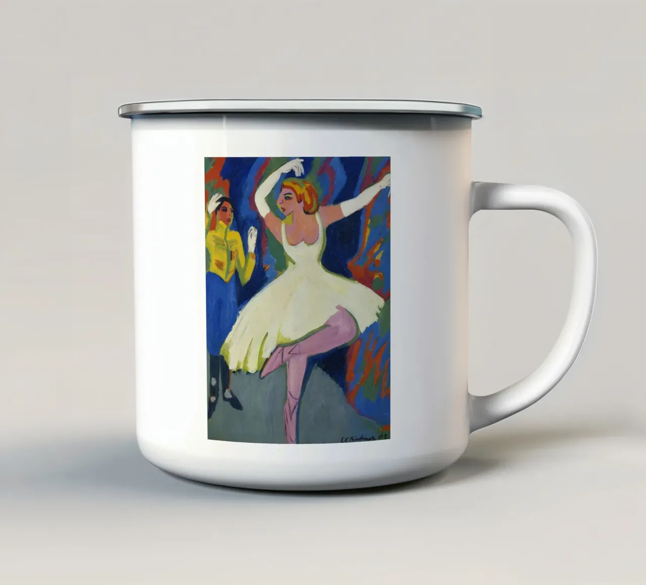 Ernst Ludwig Kirchner - Ballerina russa tazza in smalto da ARTOTHEK