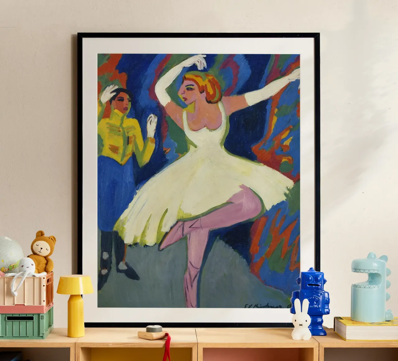 Ernst Ludwig Kirchner - Ballerina russa poster con telaio in alluminio da ARTOTHEK