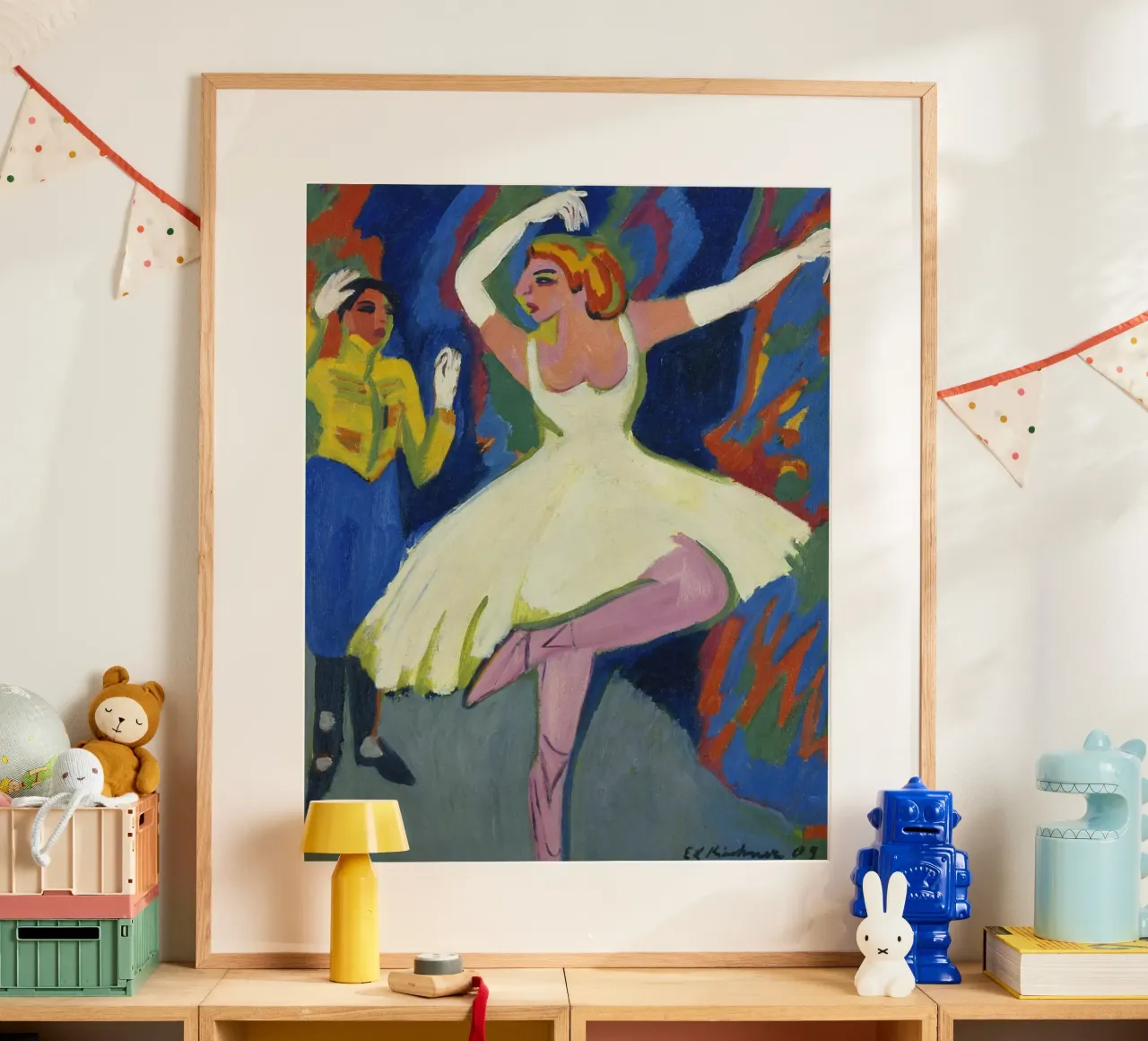 Ernst Ludwig Kirchner - Ballerina russa poster con telaio in alluminio da ARTOTHEK