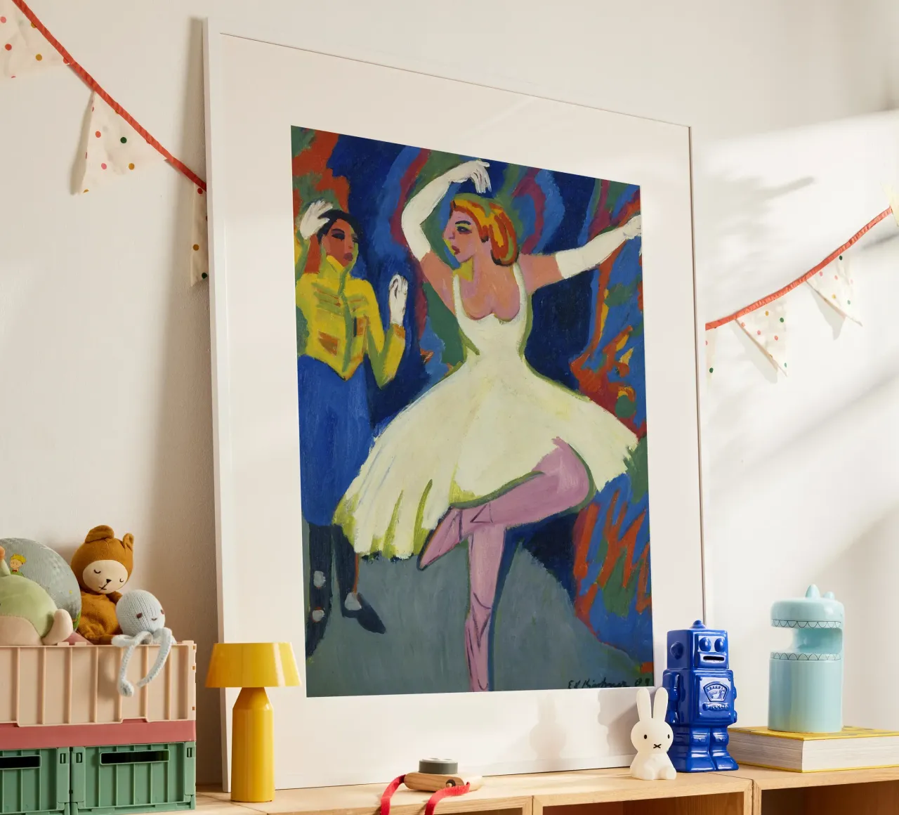 Ernst Ludwig Kirchner - Ballerina russa poster con telaio in alluminio da ARTOTHEK