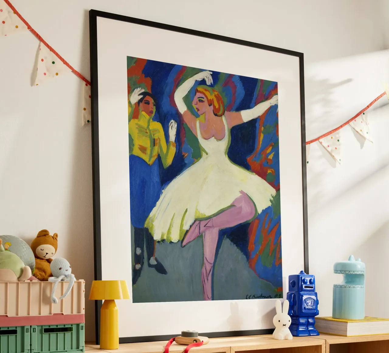 Ernst Ludwig Kirchner - Ballerina russa poster con telaio in alluminio da ARTOTHEK