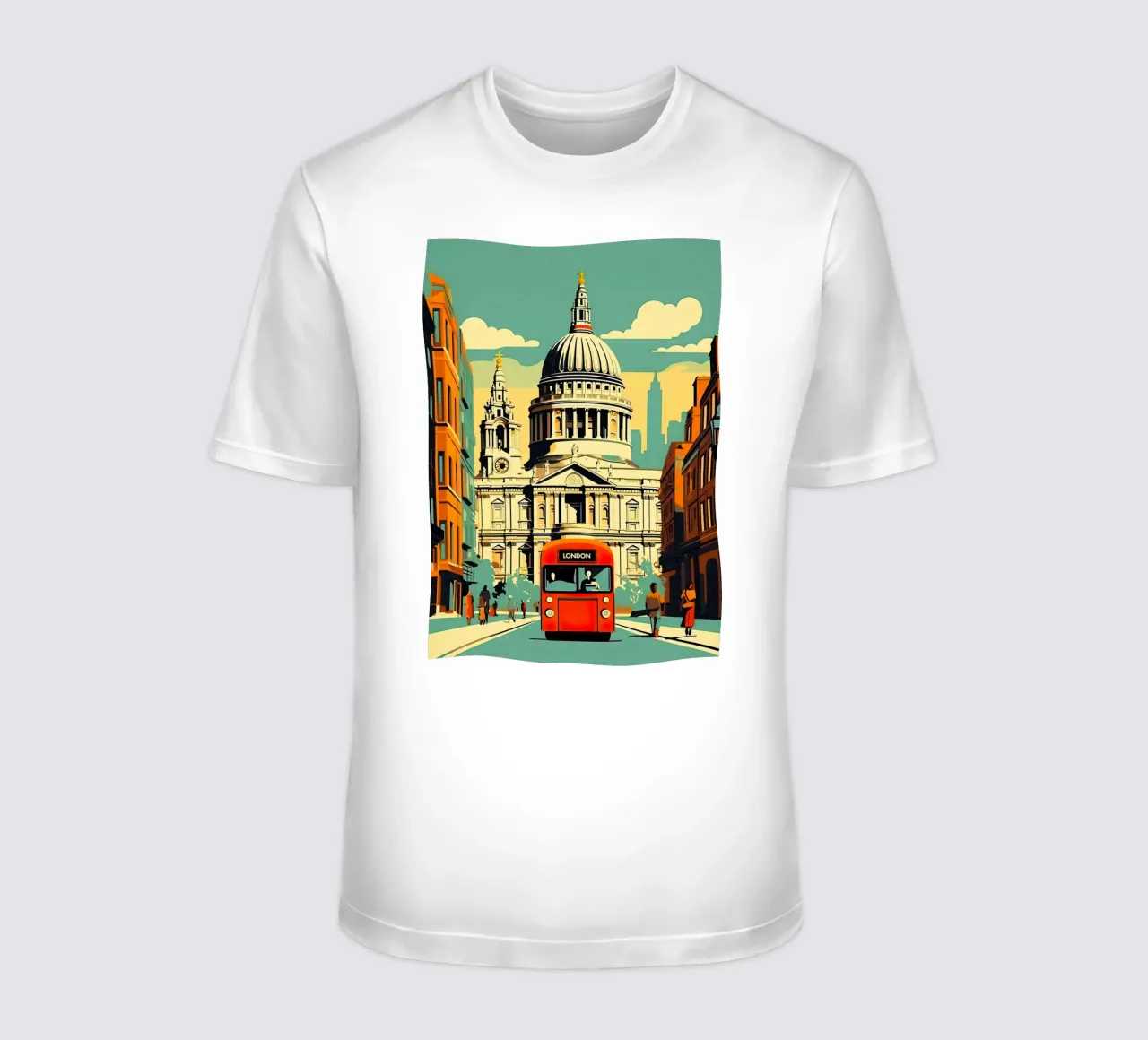 Cattedrale di St Paul, Londra t-shirt da TDPosters