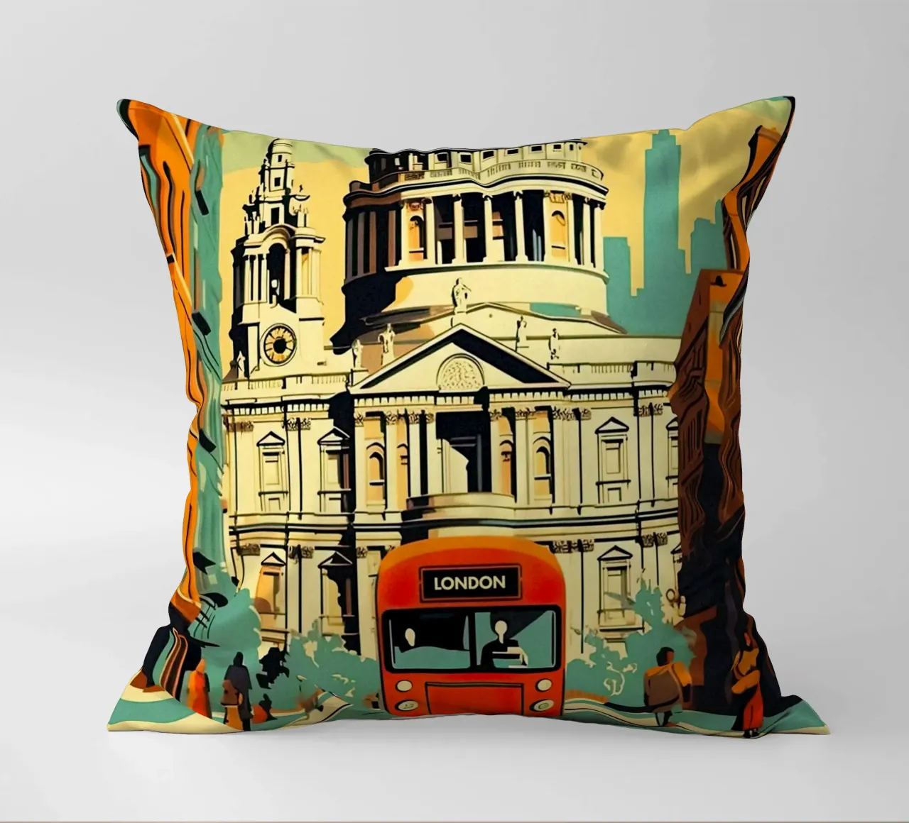 Cattedrale di St Paul, Londra cuscino da TDPosters
