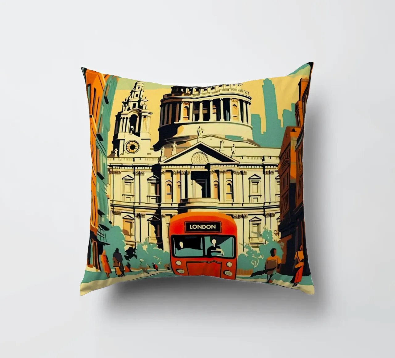 Cattedrale di St Paul, Londra cuscino da TDPosters