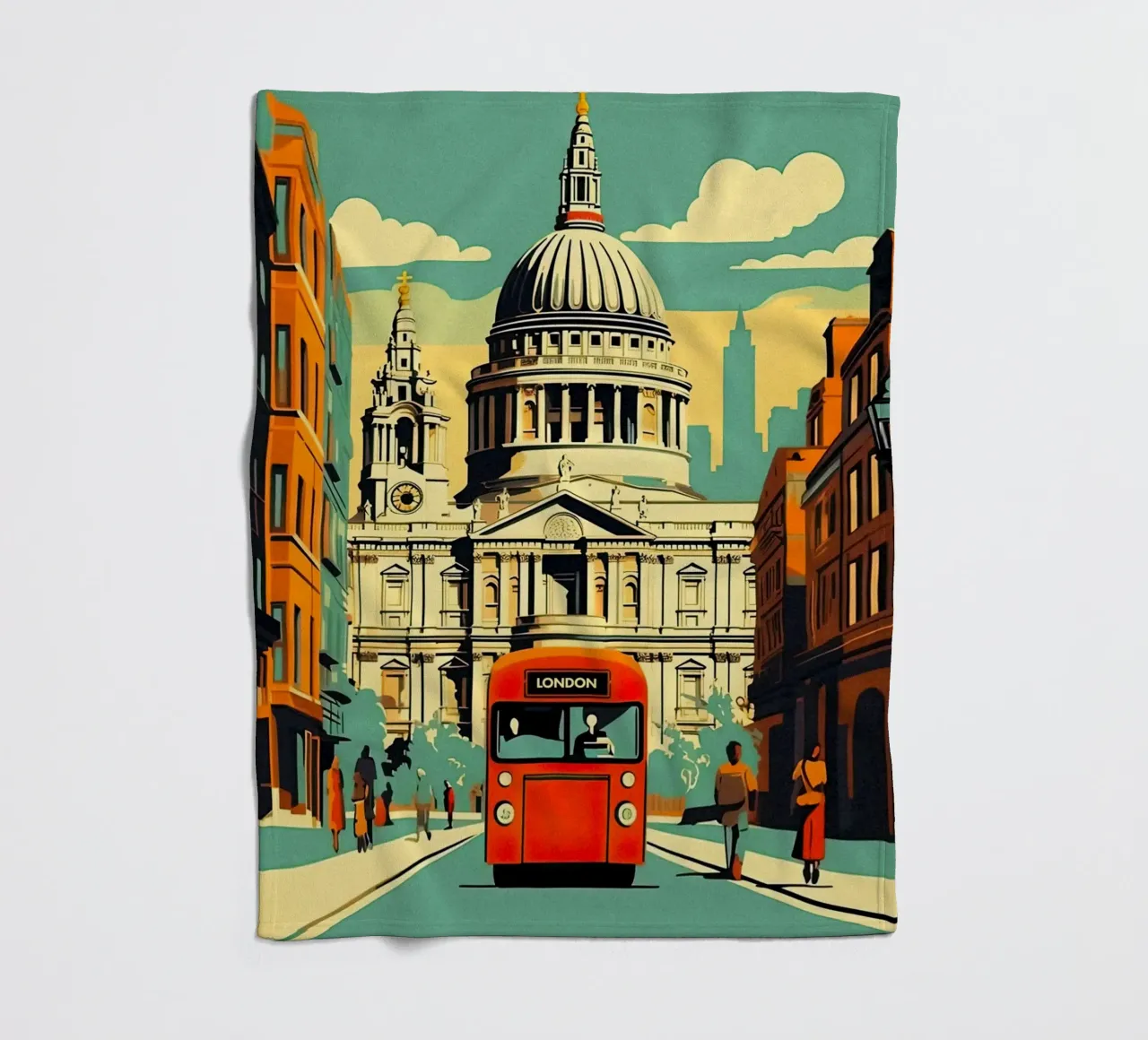Cattedrale di St Paul, Londra coperta in pile da TDPosters