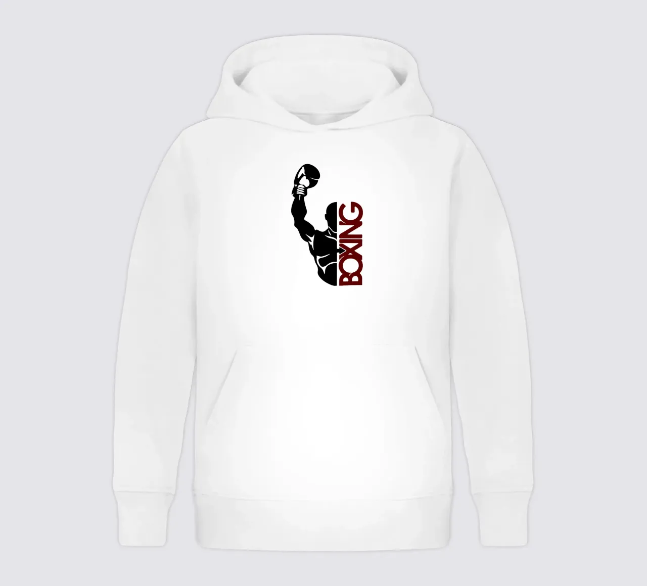 Boxsilhouette Kinder Hoodie von ririedis