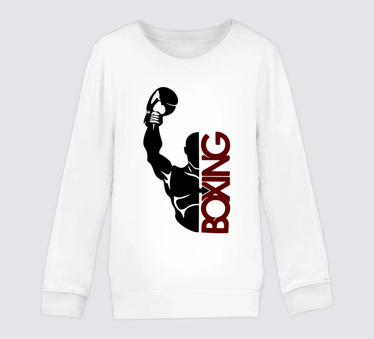 silhouette della boxe felpa bambino da ririedis