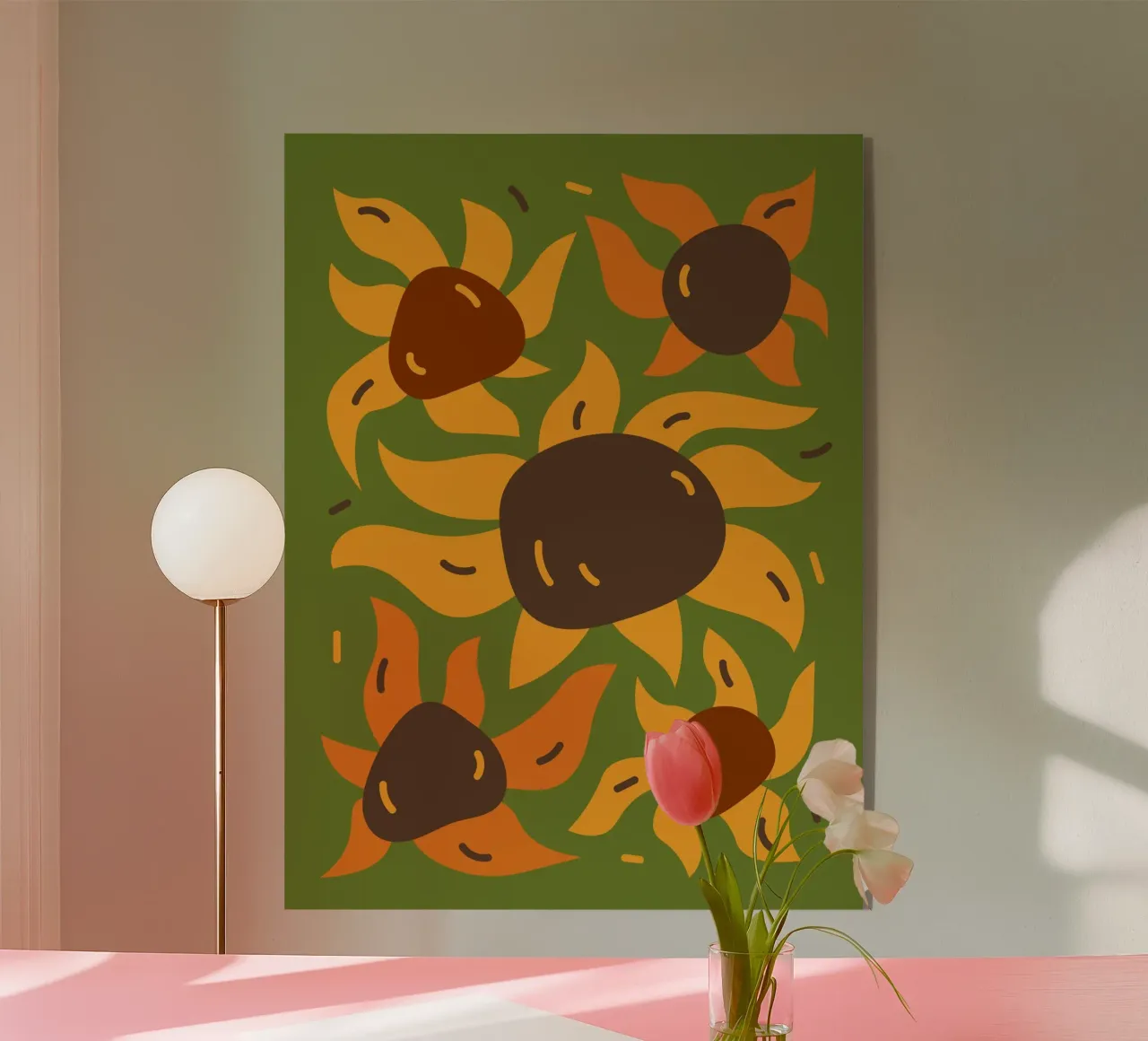 Five Sunflower-like plexiglass da LisaArtes