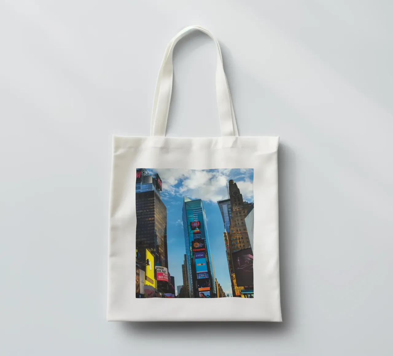 Times Square borsa in juta da Dave Hare Photography