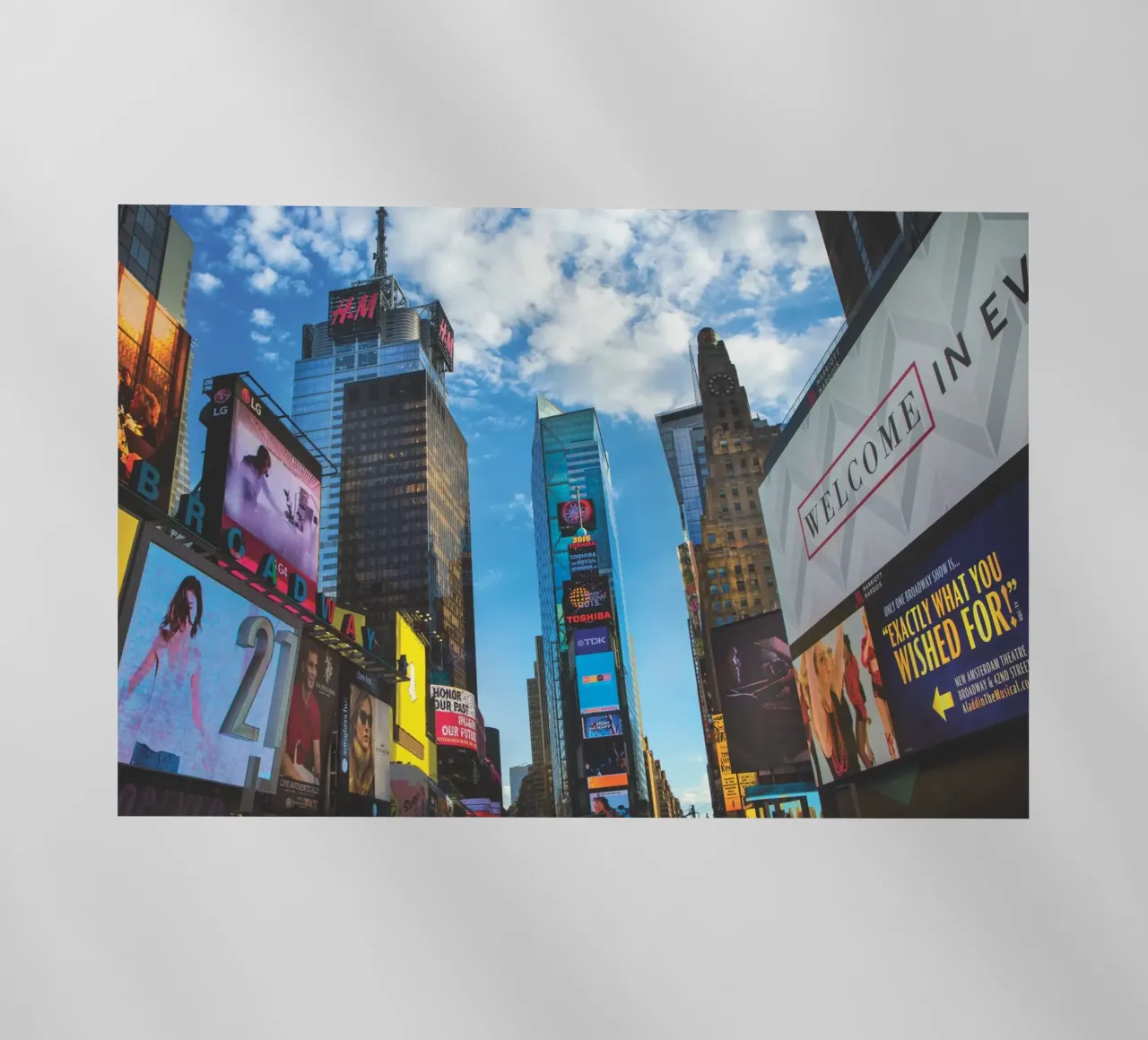 Times Square pellicola backlit da Dave Hare Photography