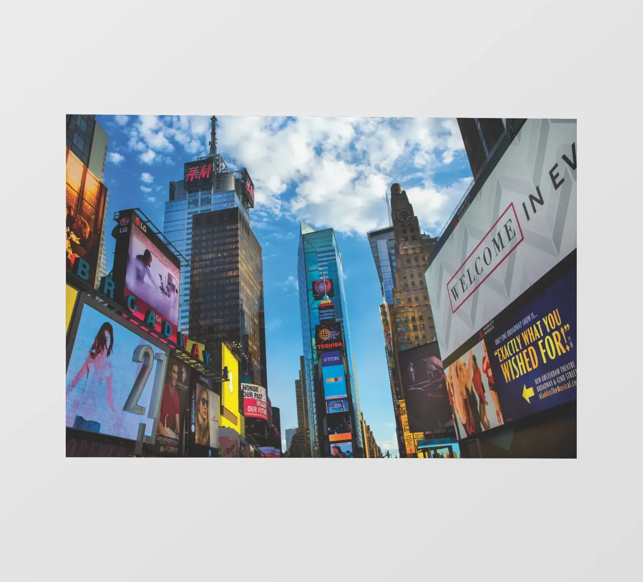 Times Square pellicola backlit da Dave Hare Photography