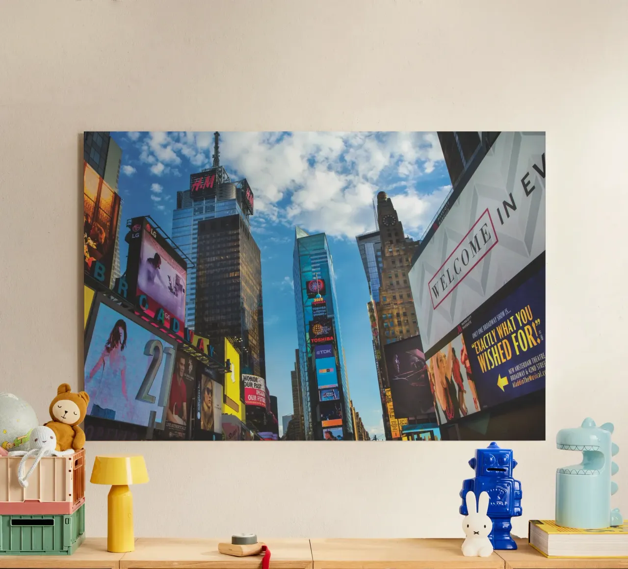 Times Square plexiglass da Dave Hare Photography