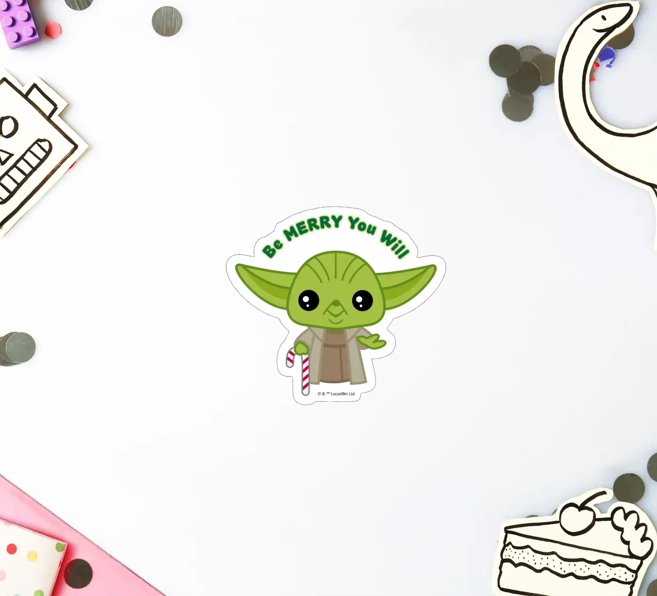 BE MERRY YOU WILL sticker by Star Wars - Sticker Shop