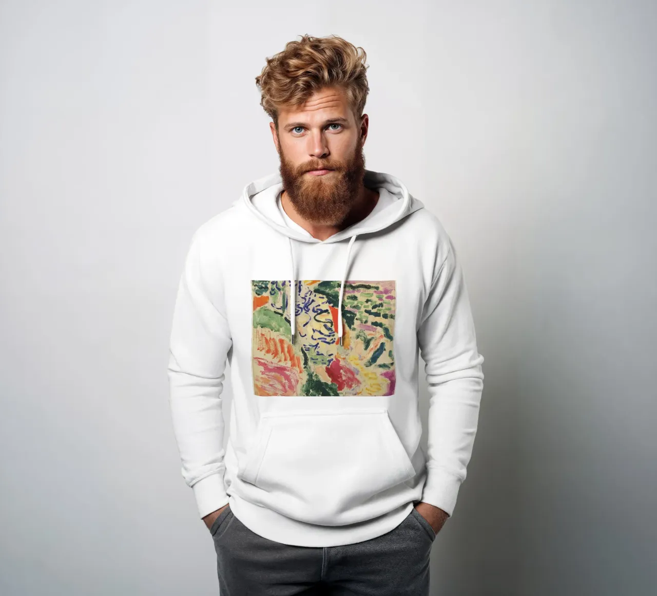 Gioco di colori in stile giapponese felpa con cappuccio da Whole©
