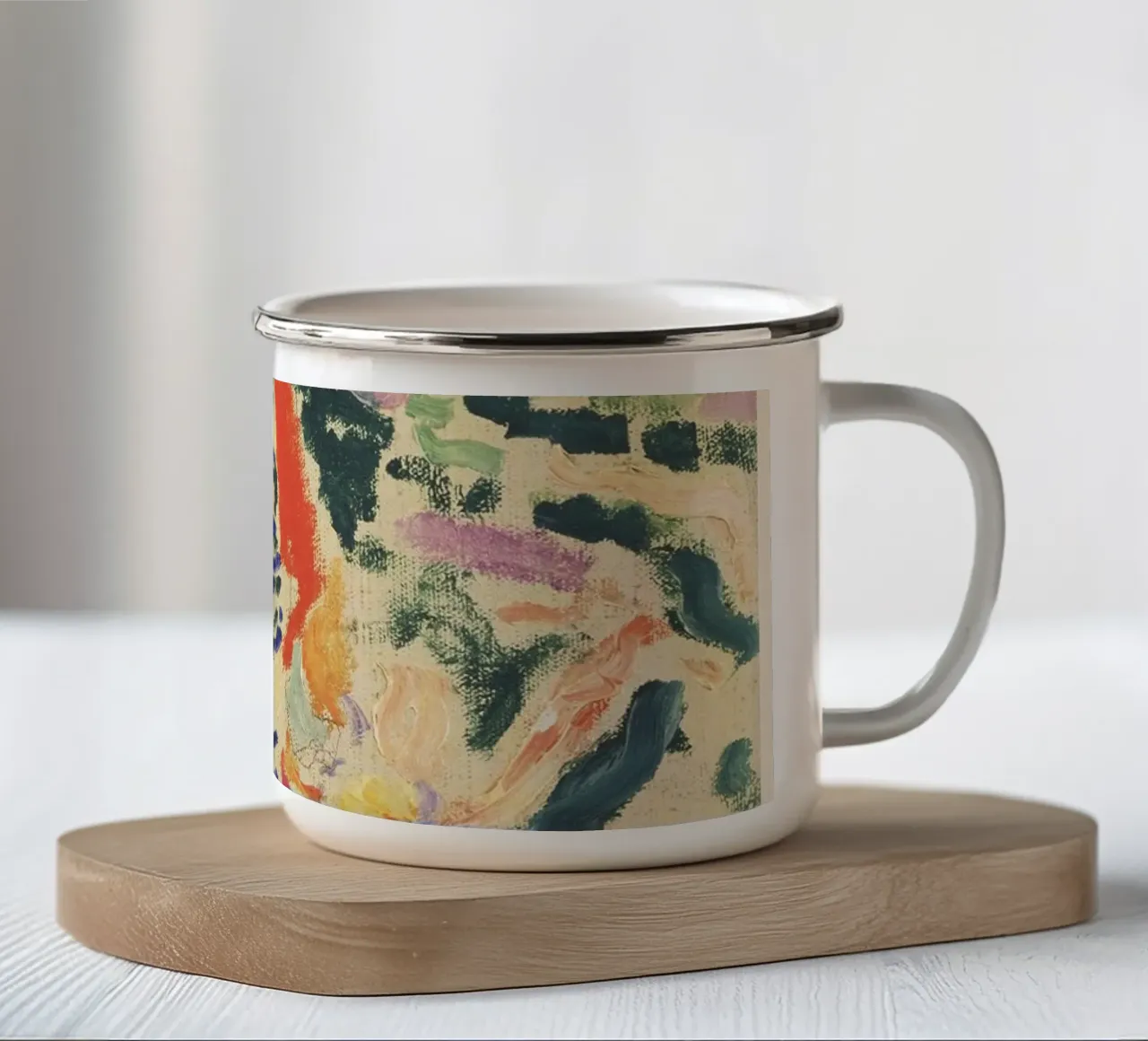 Gioco di colori in stile giapponese tazza in smalto da Whole©