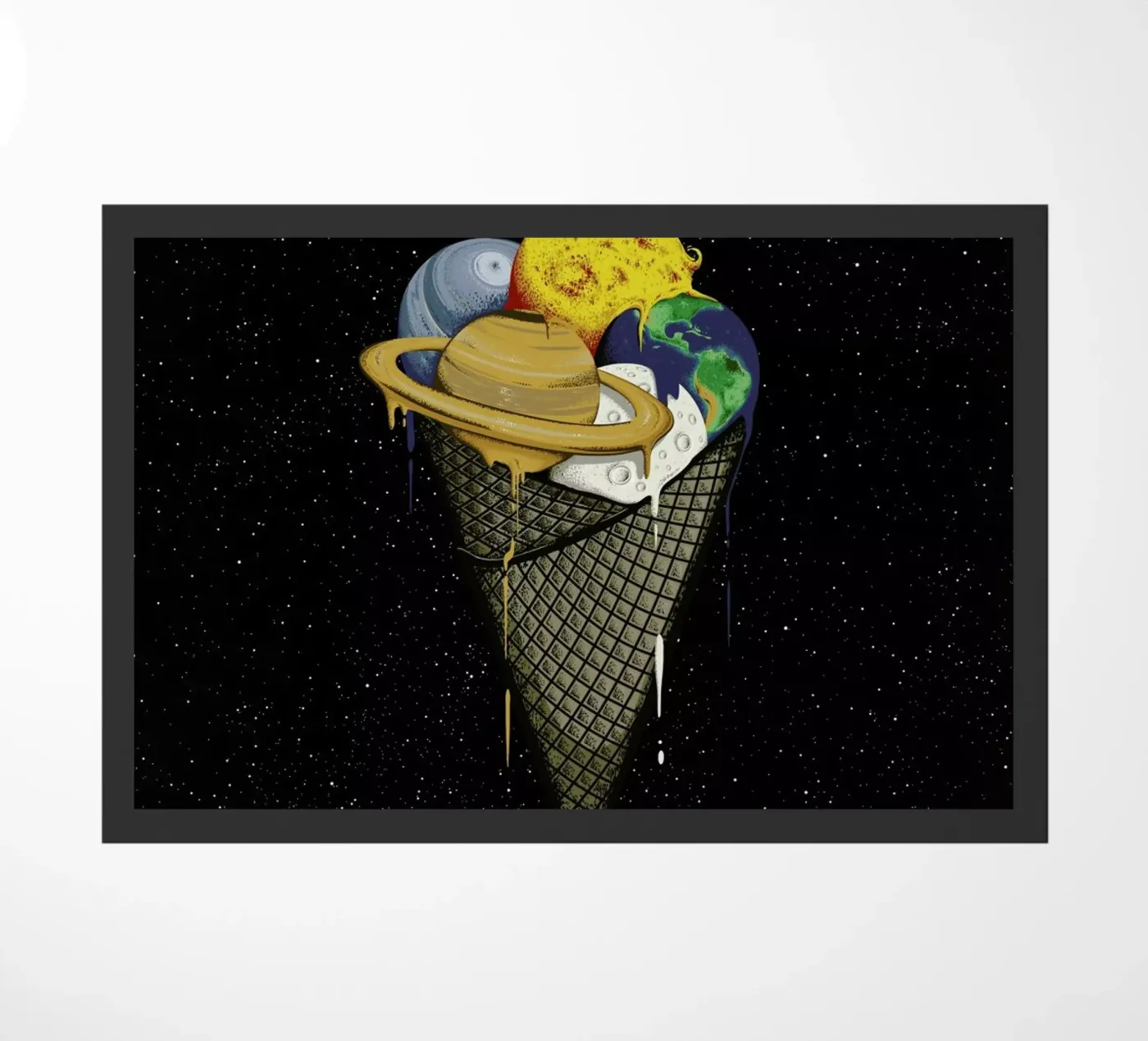 Galactic Ice Fußmatte von Robert Richter