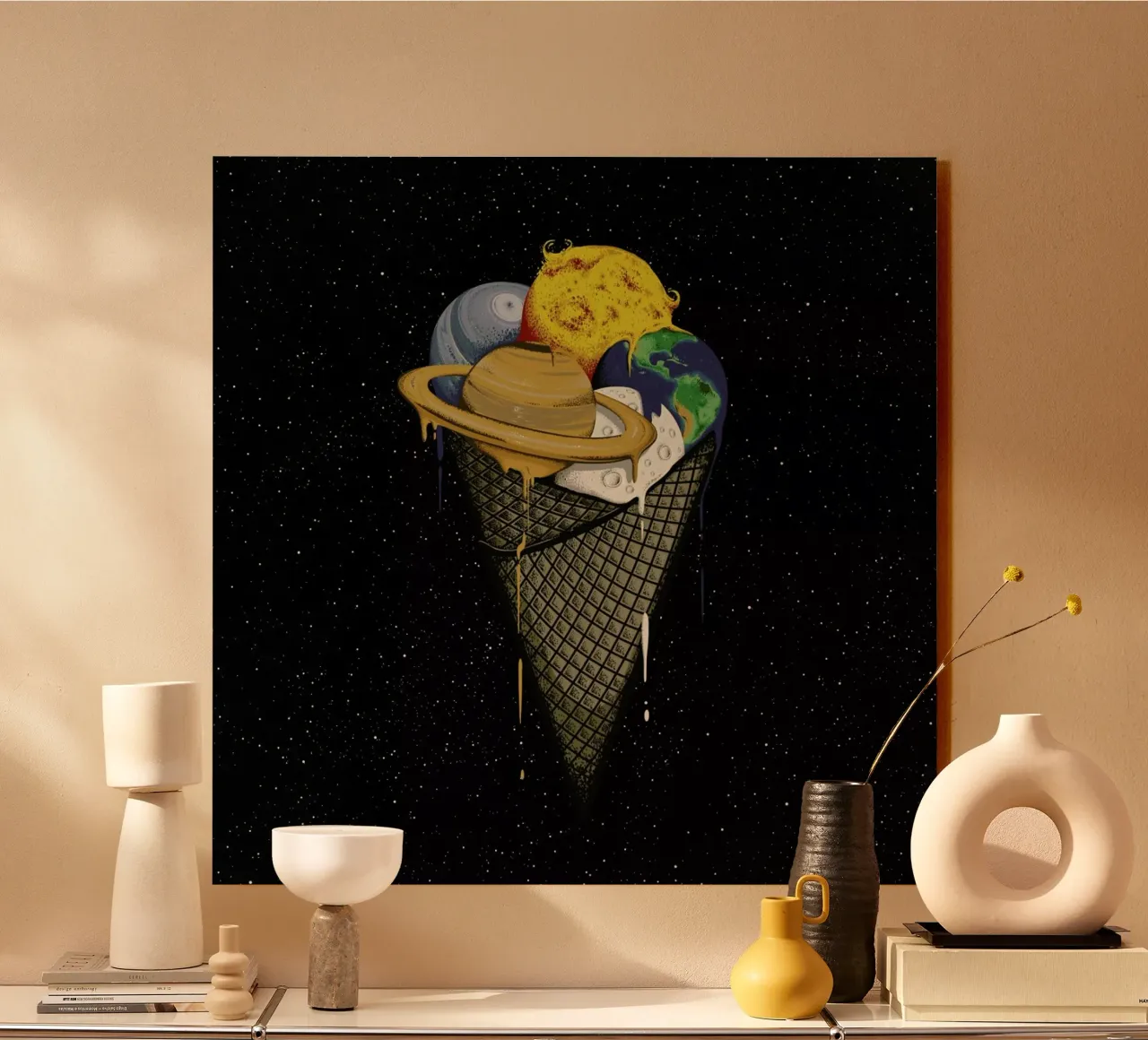 Galactic Ice acryl van Robert Richter