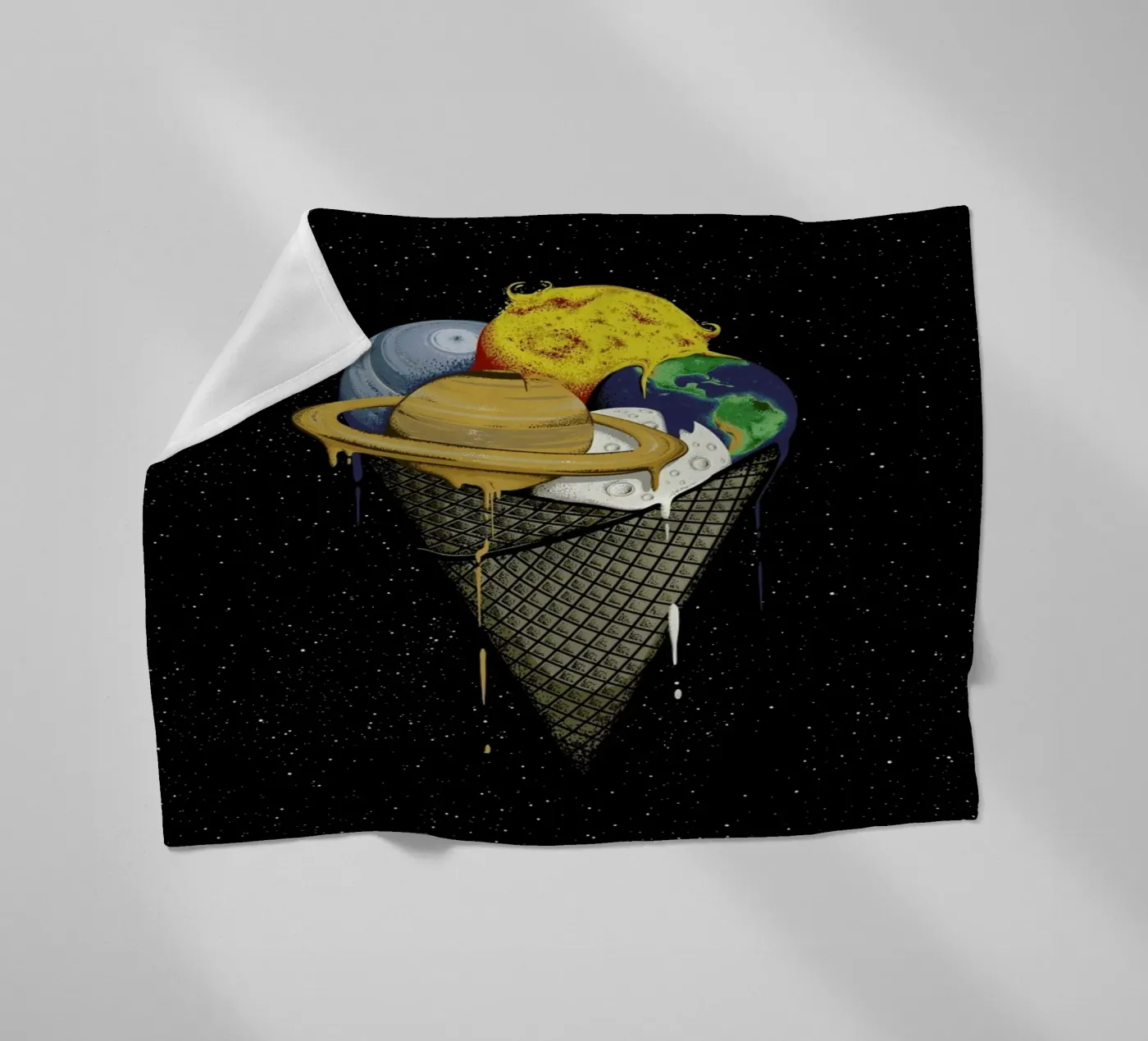 Galactic Ice Fleecedecke von Robert Richter