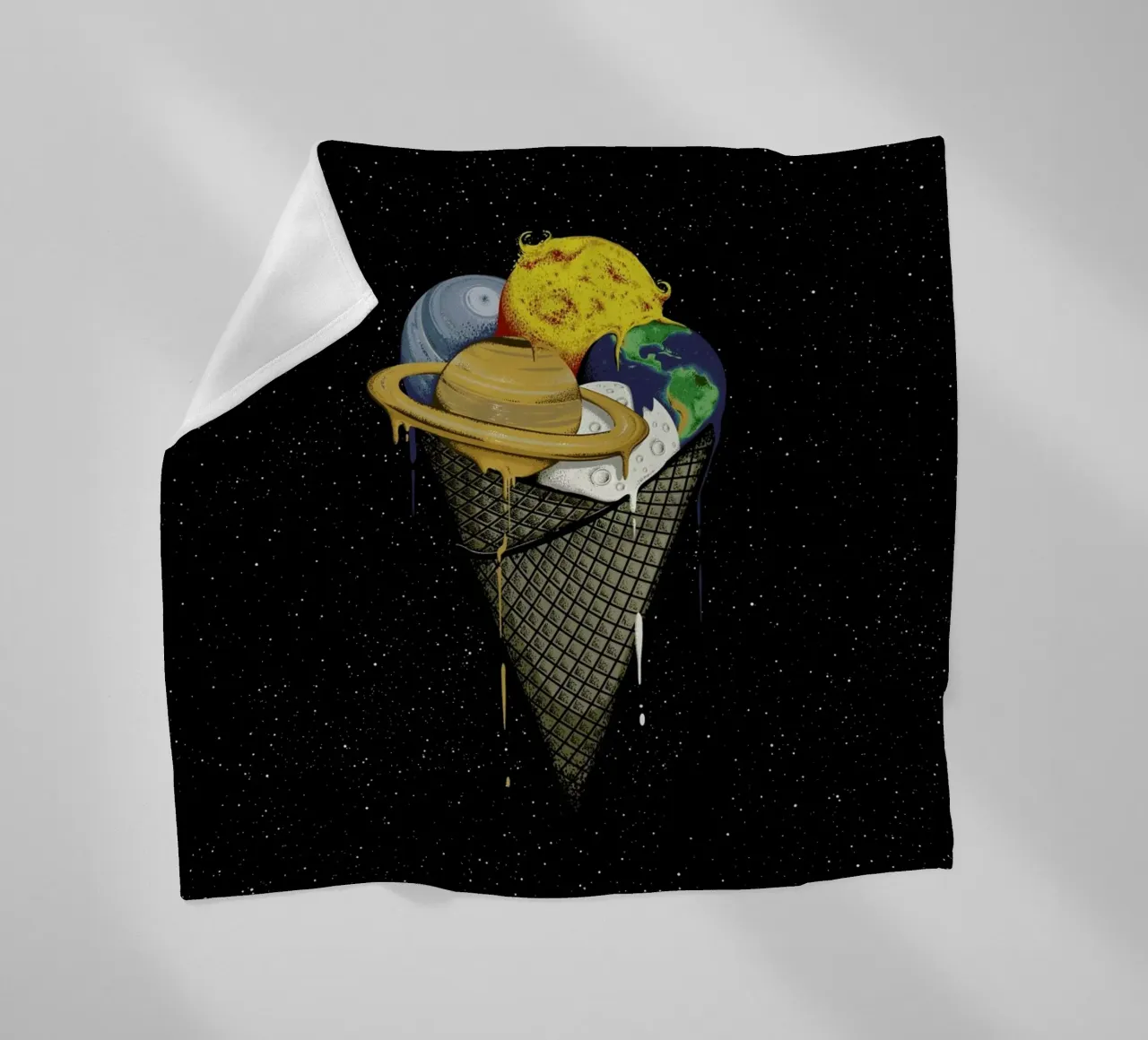 Galactic Ice Fleecedecke von Robert Richter