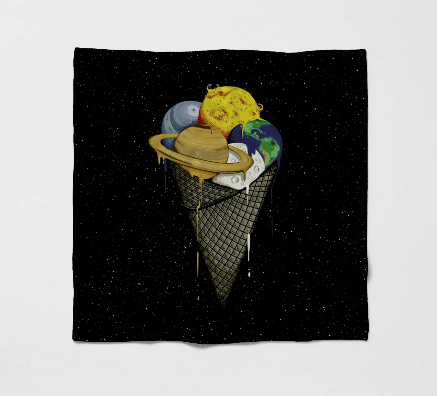 Galactic Ice Fleecedecke von Robert Richter